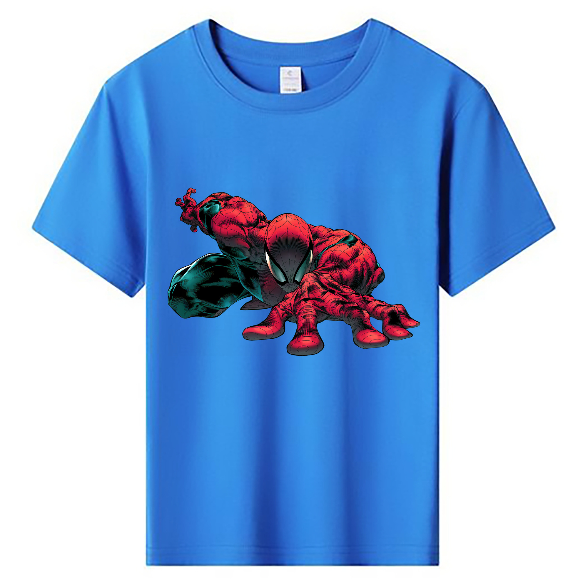 （画像用） Spider Man スパイダーマン 綿100％キッズTシャツ（フロントプリント）